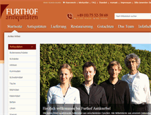 Tablet Screenshot of furthof-antikmoebel.de